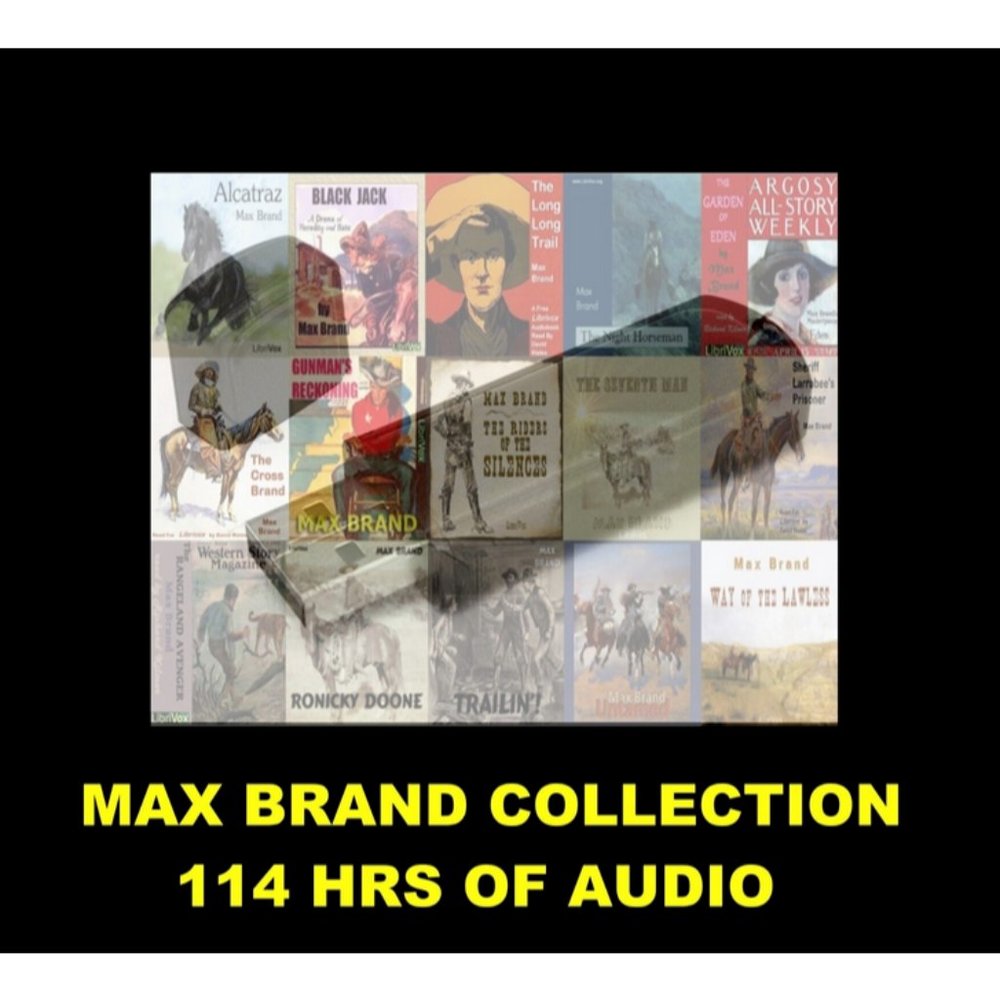 MAX BRAND Audio Books,16 Unabridged MP3 Audiobooks, USB Flash Drive